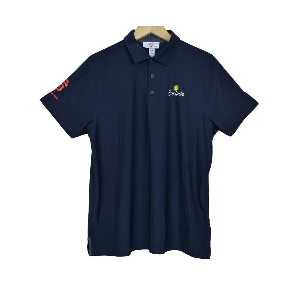 Rhone Polo Shirt Mens L Navy Surfside SF Giants Golf Performance Activewear
